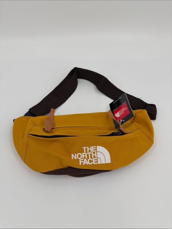 The North Face Handbags - The North Face Mustard Yellow Belt Bag with Brown Strap